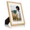 Natural Brown &#x26; White Matted 8&#x22; x 10&#x22; Picture Frame by Studio D&#xE9;cor&#xAE;